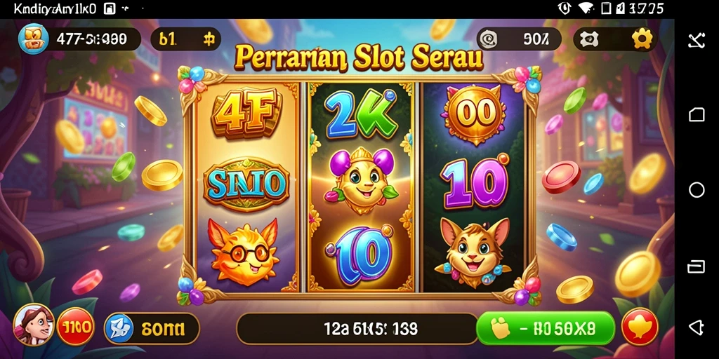 Tampilan menarik dari permainan slot 47F yang penuh warna.