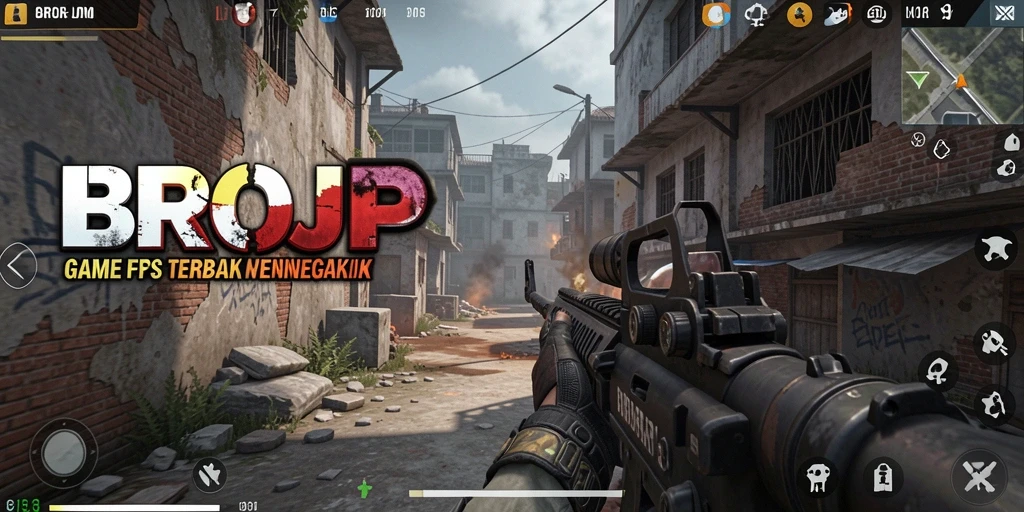 Gameplay mendebarkan di BROJP, aksi seru dalam pertempuran FPS.