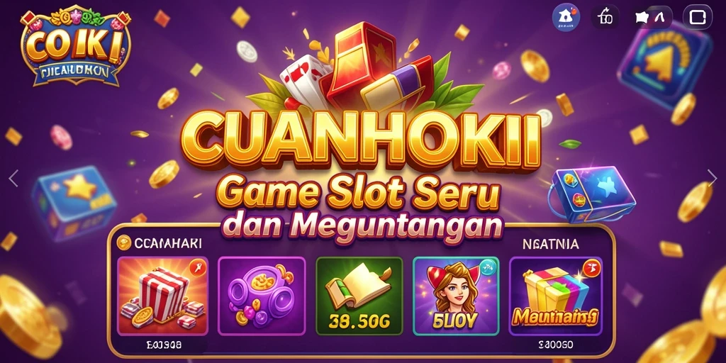 Tampilan menarik dari gameplay CUANHOKI yang penuh warna dan seru.