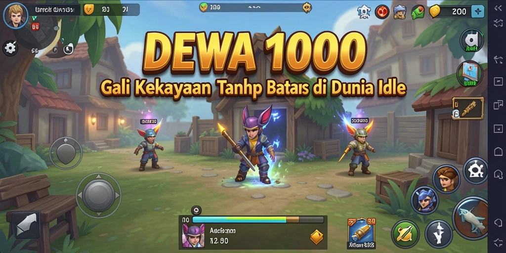 Gameplay menarik DEWA1000 dengan elemen Idle yang memuaskan.