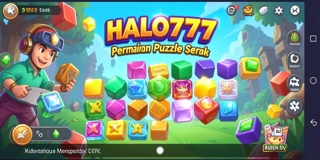 Screenshot gameplay HALO777 menampilkan teka-teki yang menantang.