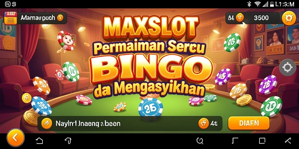 Tampilan utama gameplay Bingo MAXSLOT yang memikat dan interaktif.