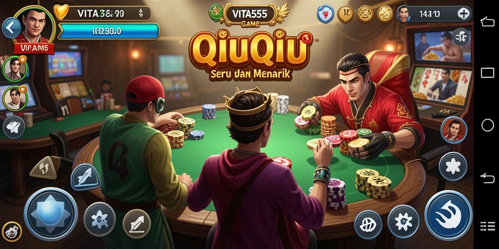 Gameplay seru QiuQiu di VITA555 yang penuh tantangan.